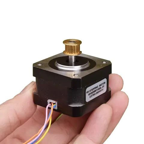 NEMA17 0.9도 미니 42mm 하이브리드 스테퍼 모터 2상 4선 스테핑 모터 3D 프린터 CNC 로봇용 5mm 샤프트 풀리 휠