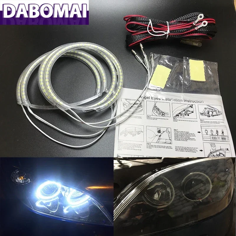 

Ultra Bright SMD White LED Angel Eyes 2600LM 12V Halo Ring Kit Day Light for Mazda 3 Mazda3 2002 2003 2004 2005 2006 2007