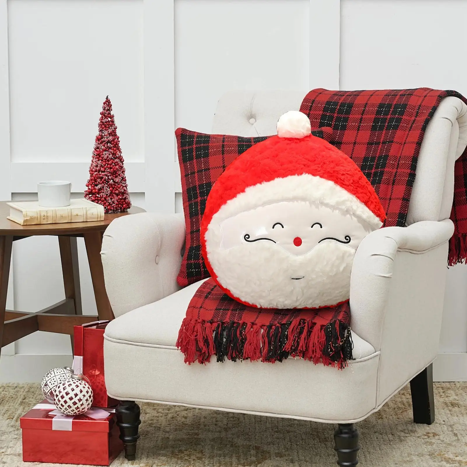 عيد الميلاد وسائد فخمة زينة الشتاء عيد الميلاد على شكل رمي الوسائد للمنزل غرفة المعيشة غرفة نوم الأريكة أريكة الطرف النوم #3