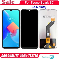 6.6'' For Tecno Spark 8C KG5k KG5j KG5n LCD Display Touch Screen Digitizer Assembly For Spark8C LCD Replacement