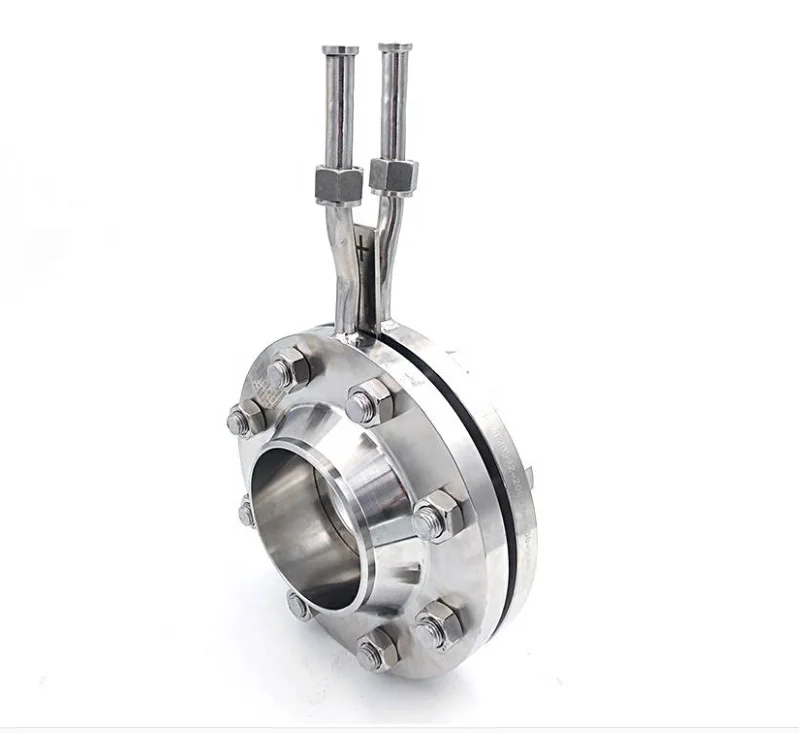 flowmeter orifice flowmeter differential pressure  water  orifice plate