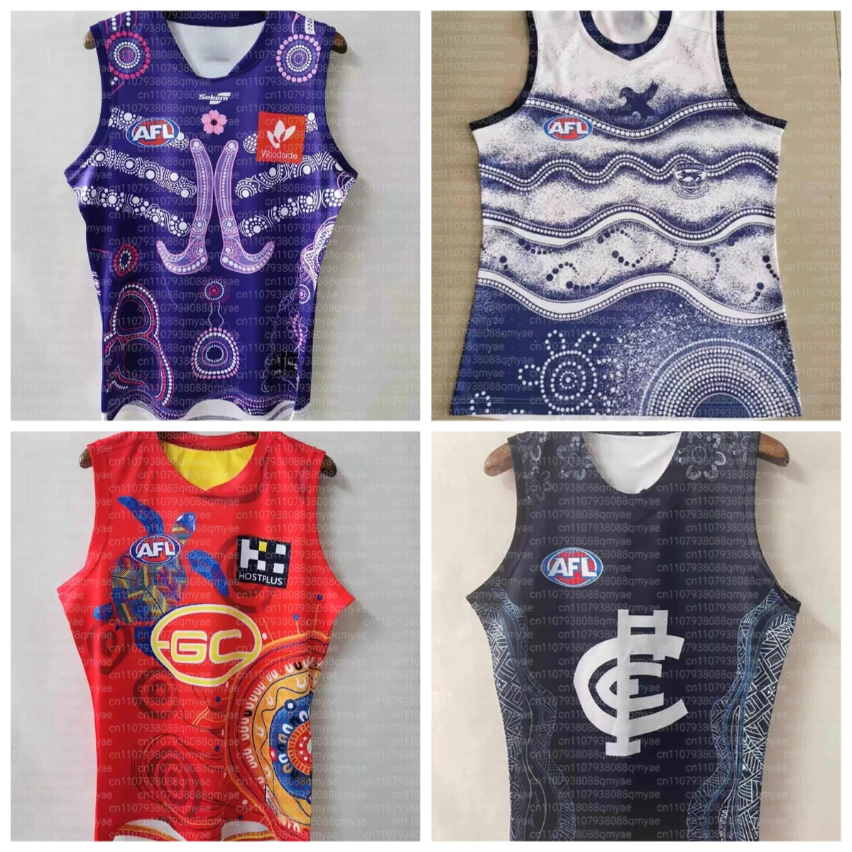 2026 Australian Parent-child New AFL Jersey 3D Printed Adult and Children's Quick Drying Breathable Outdoor Sports Vest
