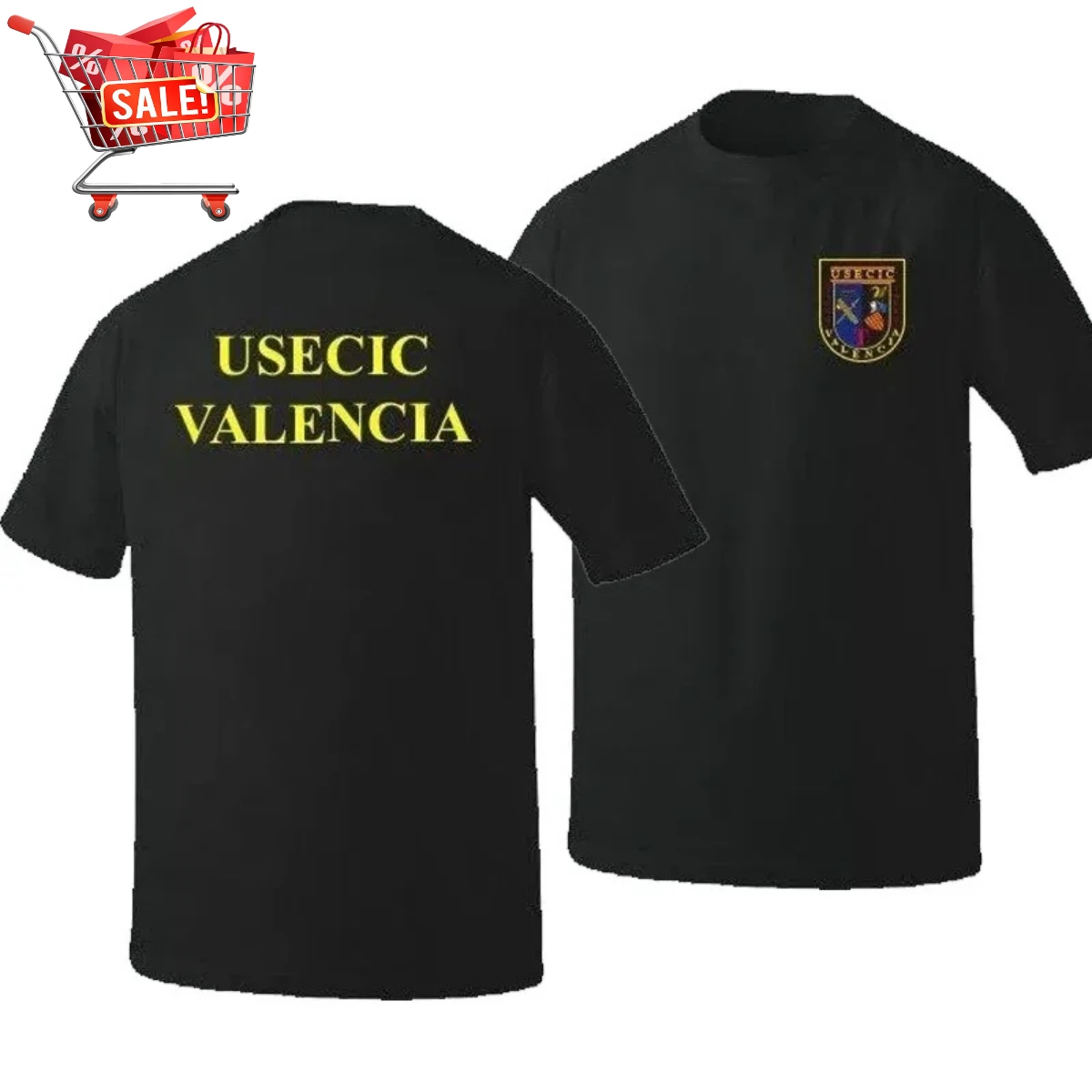 

Spain Civil Guard USECIC Valencia T-Shirt 100% Cotton O-Neck Short Sleeve Summer Casual Mens T-shirt Streetwear