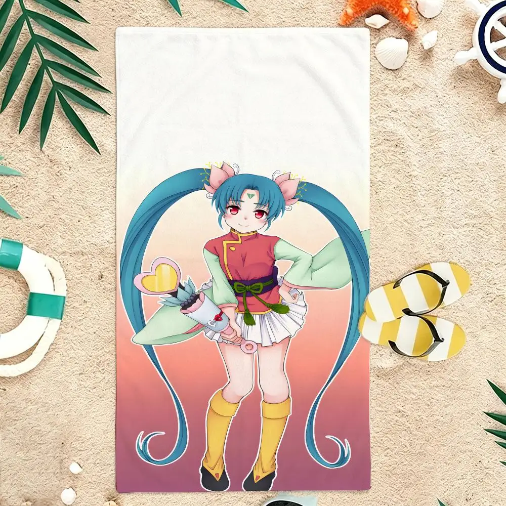 Kawai Anime M-Magical Girl Pretty Sammy Towel Microfiber soft Beach Towel for Travel Fitness Sauna Bathing Camping