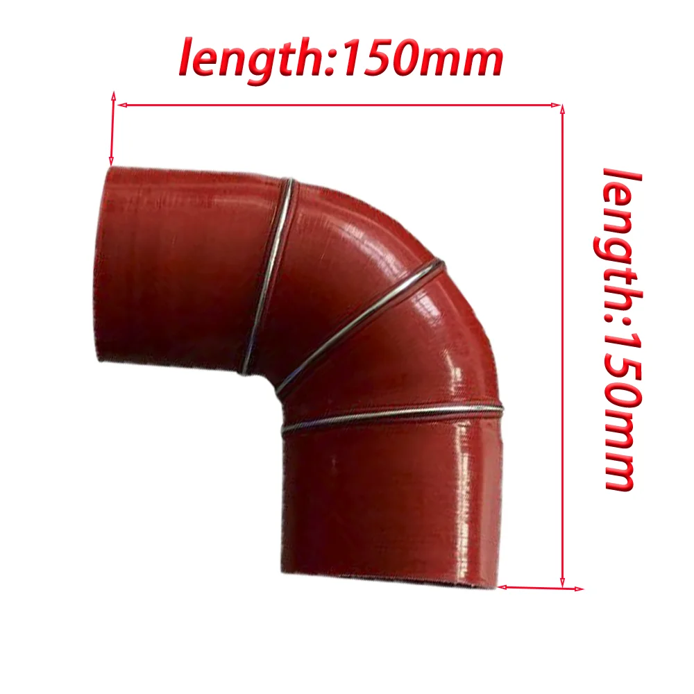 Universal Silicone Tube 90° Elbow Connector 50-110mm Automotive Intercooler Turbine Intake Pipe Coupler for Vehicle Accessory