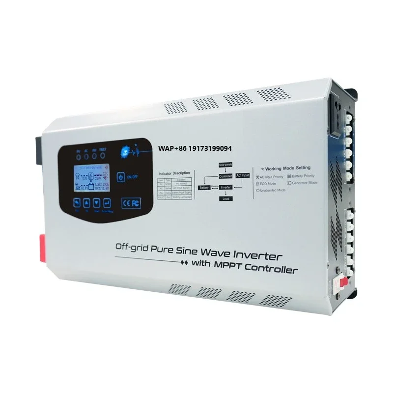 

Inverter Hybrid Split Phase 120/240vac 12v 24v 48v inverter for RV yacht solar
