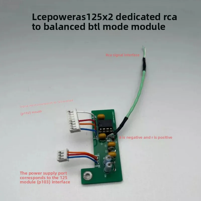 Icepower125asx2 dedicated btl conversion board rca to balanced drv134 chip