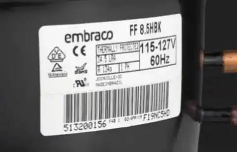 Embraco Fridge Refrigerator Compressor 1.5HP R404A 220V 50/60Hz NJ2212GJ NJ9238E NJ9238GS NJ9232GK - Cheap Price CE Certified
