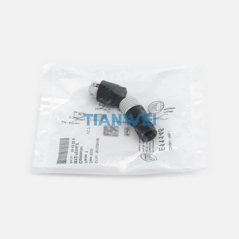 New and    Germany IFM E11145 Wirable Plug/ Connector