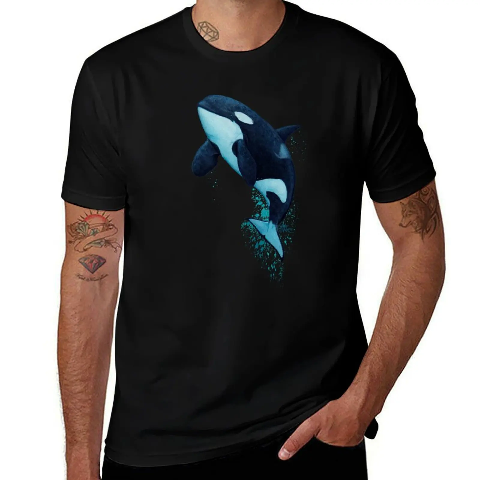 The Matriarch by Amber Marine ~ killer whale / orca watercolor painting, (J2 Granny) art ? 2016 T-Shirt
