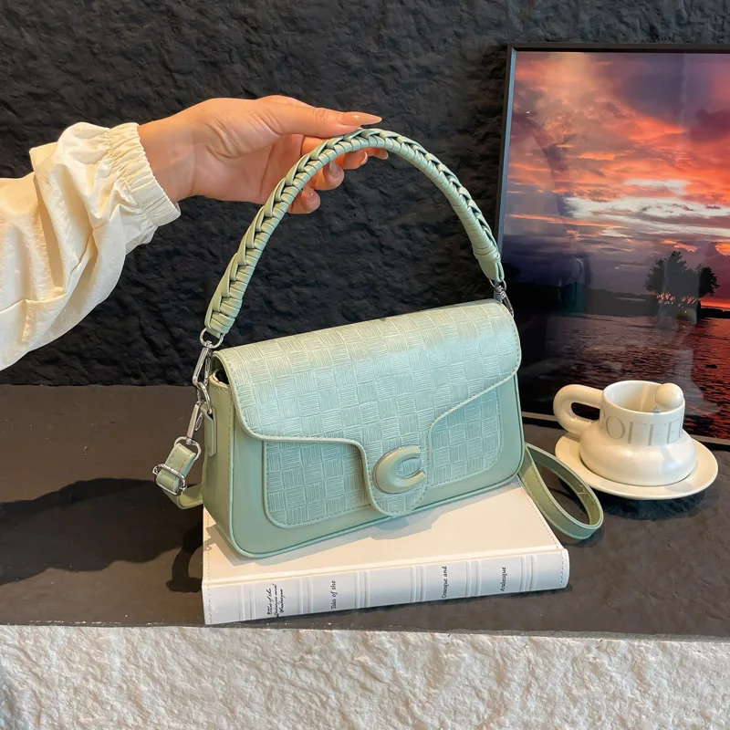 

2025 New Women's Plaid Handbag - Fashion Minimalist Retro, Elegant Chic Shoulder Crossbody Bag