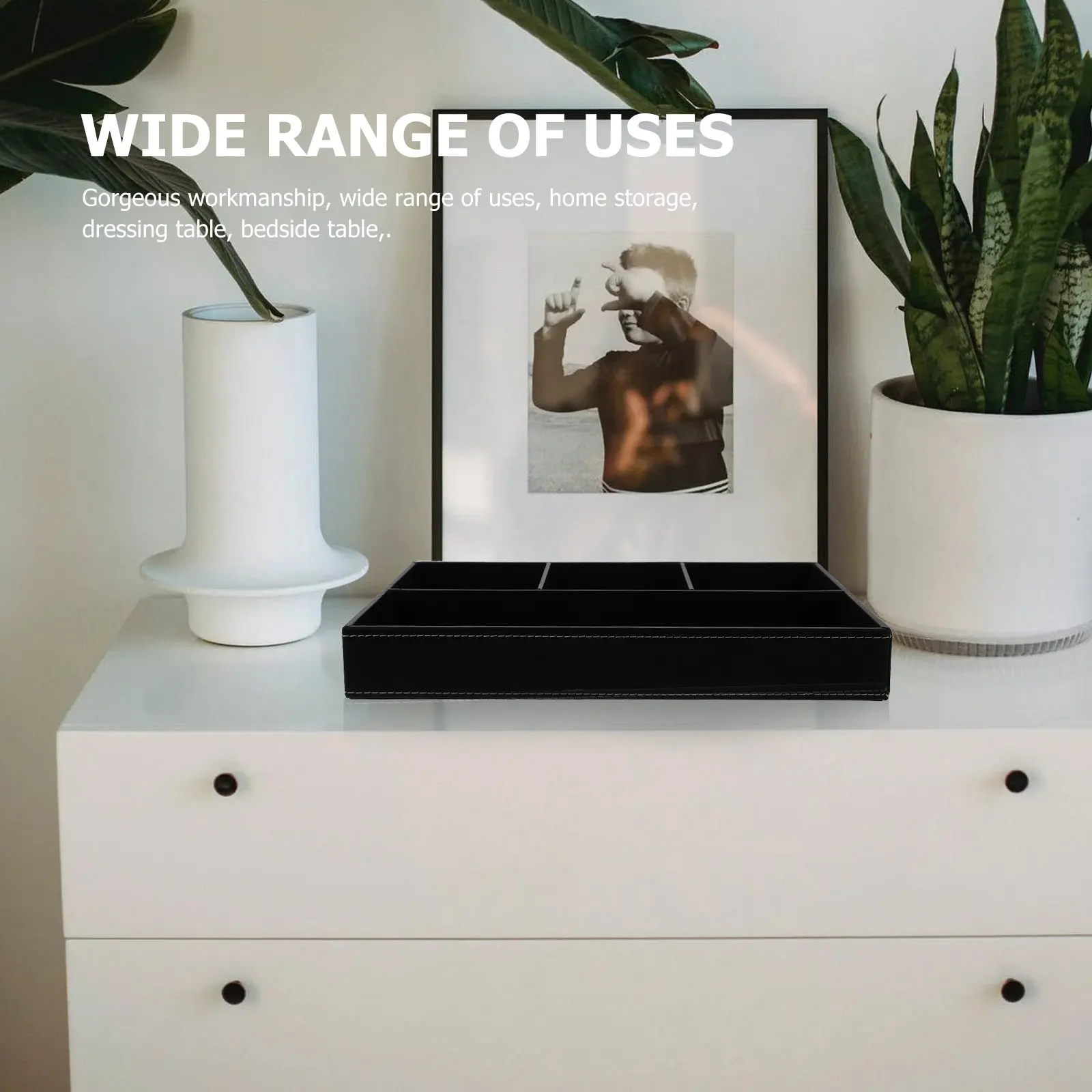 

1Pcs Jewelry Box Multi-Compartment Desktop Storage Basket for Cutlery Forks Spoons Kitchenware Sundry Organizer