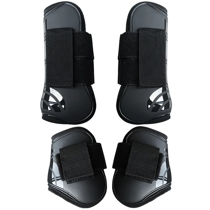 No.1 Horse Jumping Boots Protective Leg Wraps Nylon Hook & Loop Thick Neoprene Lining Great Shock Absorption