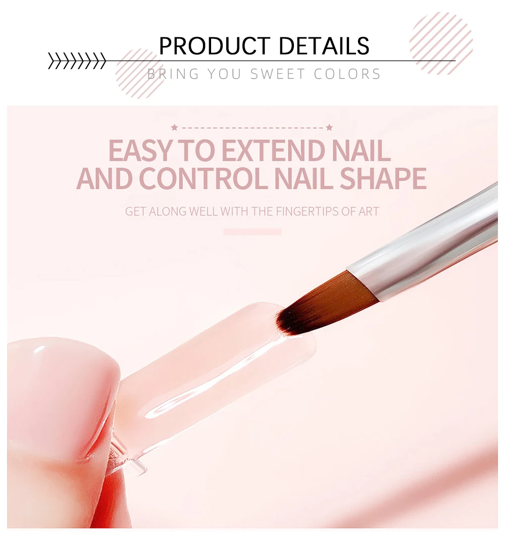 AWStorG Hema Free Poly Nail Gel 30ML Acryl Gel Fingerverlängerung Transparente Nail Art Extension Quick Building Soak Off UV – Detail 4
