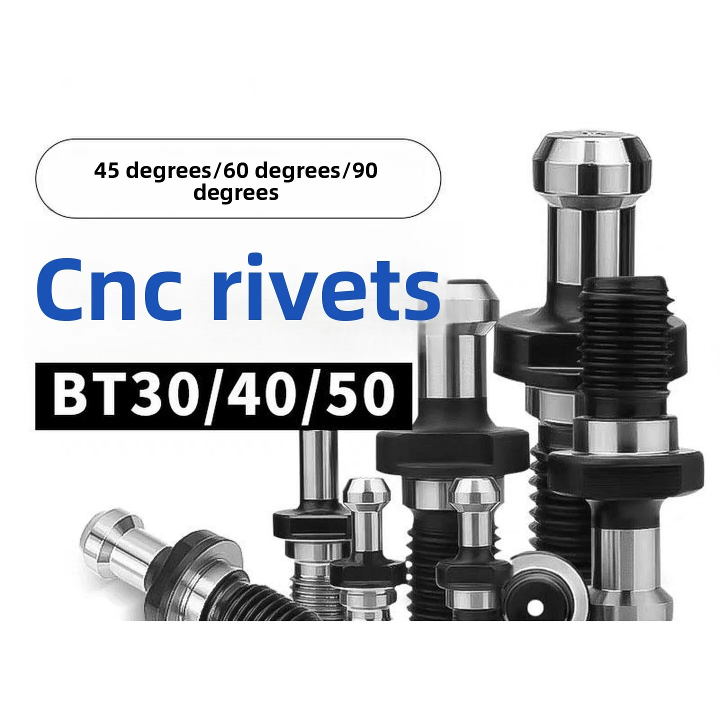 Numerical control BT30BT40BT50 high precision through hole water outlet rear pull type internal cooling Mazak Doosan pull nail