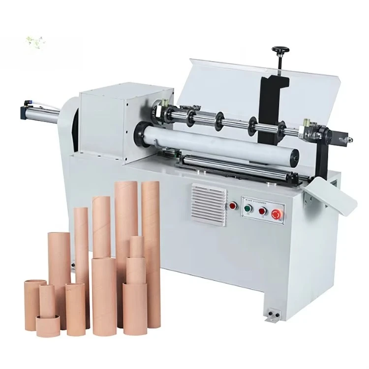 25MM 38MM 50MM 76MM Automatic Kraft Paper Tube Cutter Auto Cardboard Core Slitter Multi Knife Paper Core Cutting Machine