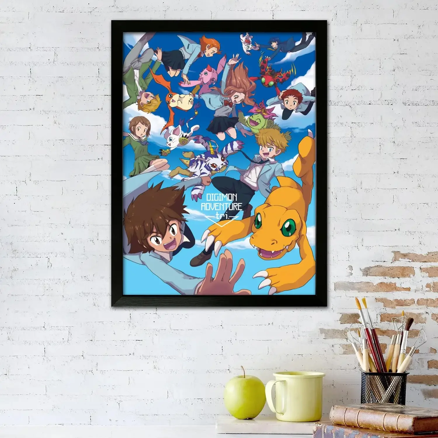 Anime Digimon Adventure Canvas Art Poster and Wall Art, Picture Print, Modern Family Bedroom Decor, Posters,Decorative painting