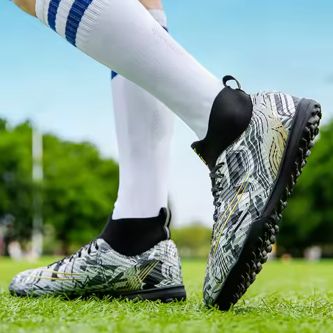 Men New TF Football Boots Professional Tenis Resistant Adult Comfortable Top Quality Male Soccer Shoes Breathable Ankle Sneakers