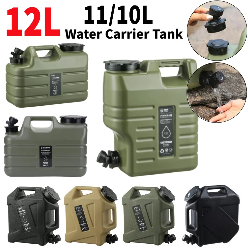 11L Large Capacity Portable Camping Bucket Water Storage No Leakage for Camping Fishing Picnic Hiking Drinking Water Canister