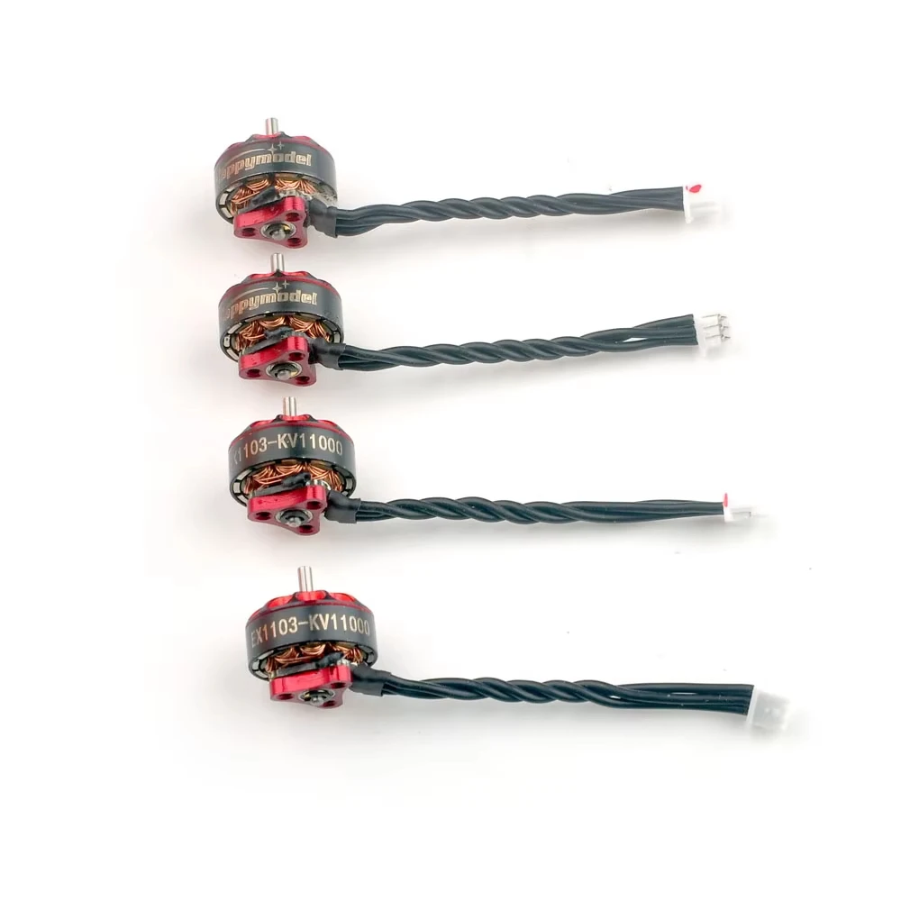 HappyModel EX1103 KV11000 1103 Brushless Motor 1-2S 1/4 Pieces Micro FPV Racing Motor Fit 90mm Bassline 2S RC Drone Accessories