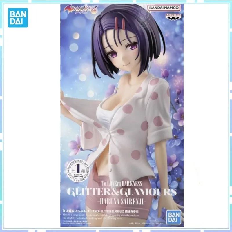 

Bandai Original BANPRESTO Anime To LOVE GLITTER&GLAMOURS Haruna Sairenji PVC Action Figure Collectible Model Toy Gifts