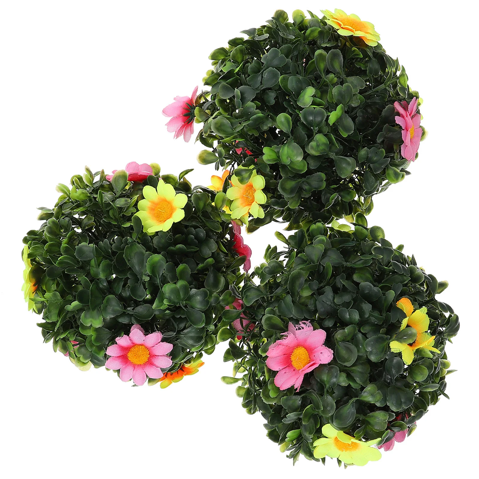 

3 Pcs Lightweight Portable Grass Balls For Natural Room Decoration In Hotels Malls Kindergartens