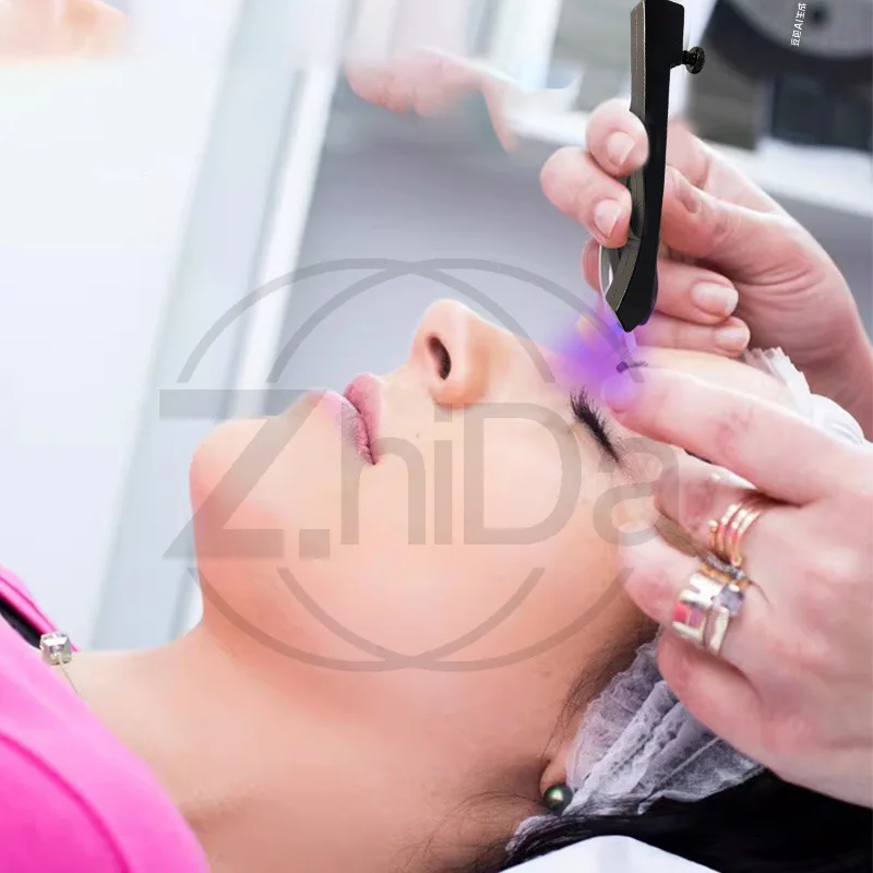 Handheld Portable UV Curing Lamp For Eyelash Extension, 395nm Ultraviolet Point Light Source Fast Drying Eyelash Glue Beauty
