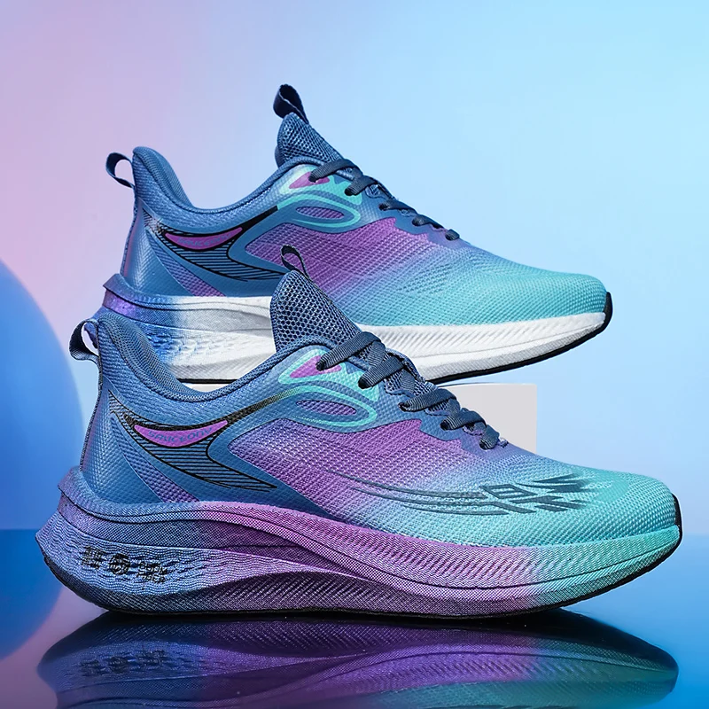 

Men's Shoes Breathable All-match Mesh Shoes Sports Carbon plateShoes Men's All-match Wear-resistant Running Shoes for Men