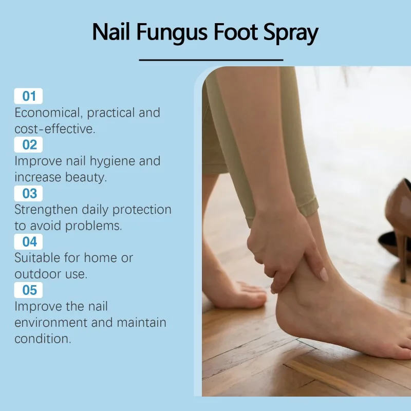 Mild Herbal Lngredient Nail Fungus Foot Spray Removal Gel Anti-Infection Toe Fungus Oil Hand Foot Onychomycosis Care Product