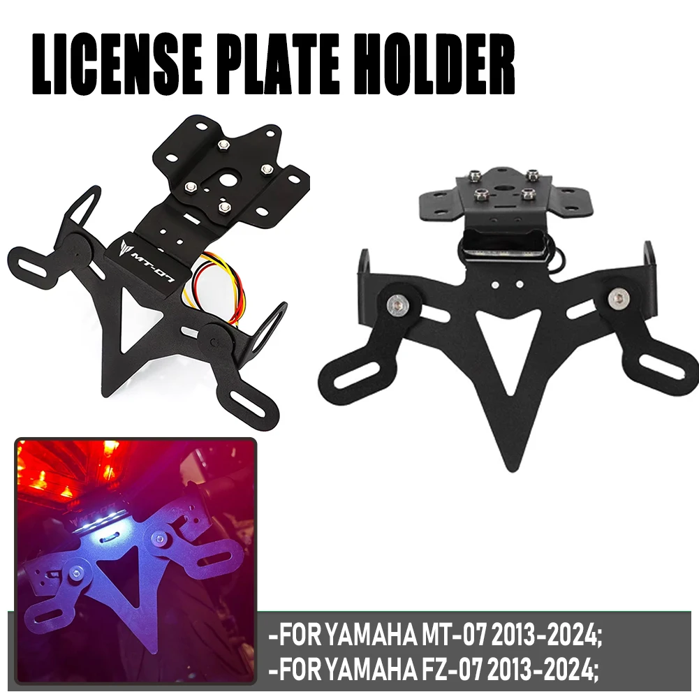 

MT-07 Moto Accessories Tail Tidy License Plate Holder Fender Eliminator Bracket For YAMAHA MT-07 FZ-07 2013-2024 Motorcycle