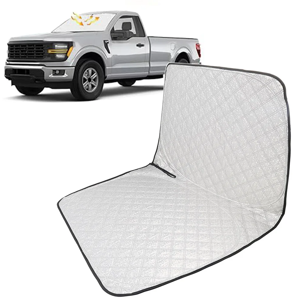 

Car Foldable Front Windshield Sun Shade Visor Protector Custom For Ford F150 2021-2025 Wear Resistant