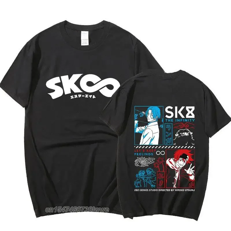 Cool Sk8 The Infinity T-Shirt Women Japanese Anime Tshirts Snow Shadow Reki Joe Cherry Adam Miya Harajuku Unisex Tops