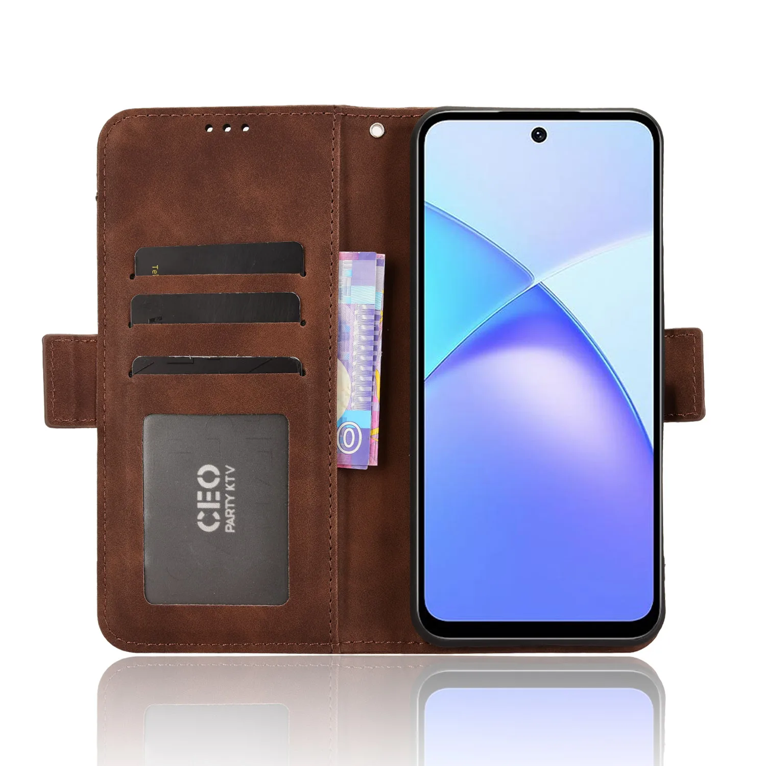 

Leather Case For Infinix Smart 10 9 8 7 Pro Plus HD 4G Strong Magnet Case Flip Magnetic Wallet Flip Cover