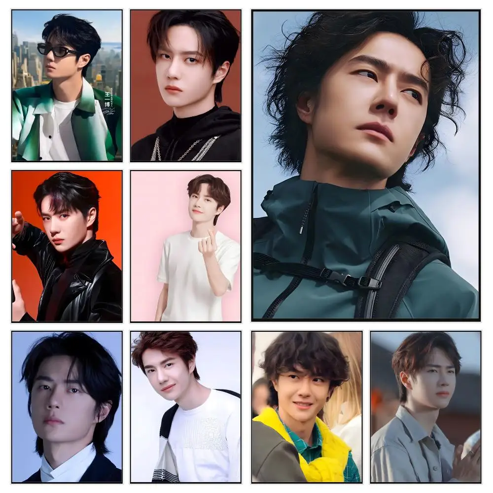 Trendy Actor W-Wang Yibo Poster Trendy Aesthetic Wall Decor for Dorm & Bedroom