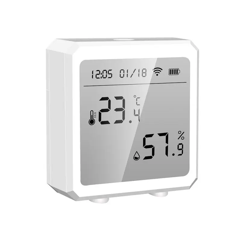 Tuya Wifi+Bluetooth Smart Temperature and Humidity Sensor Can Be Connected To Hotspots, With Alarm Function, Support Smart Life