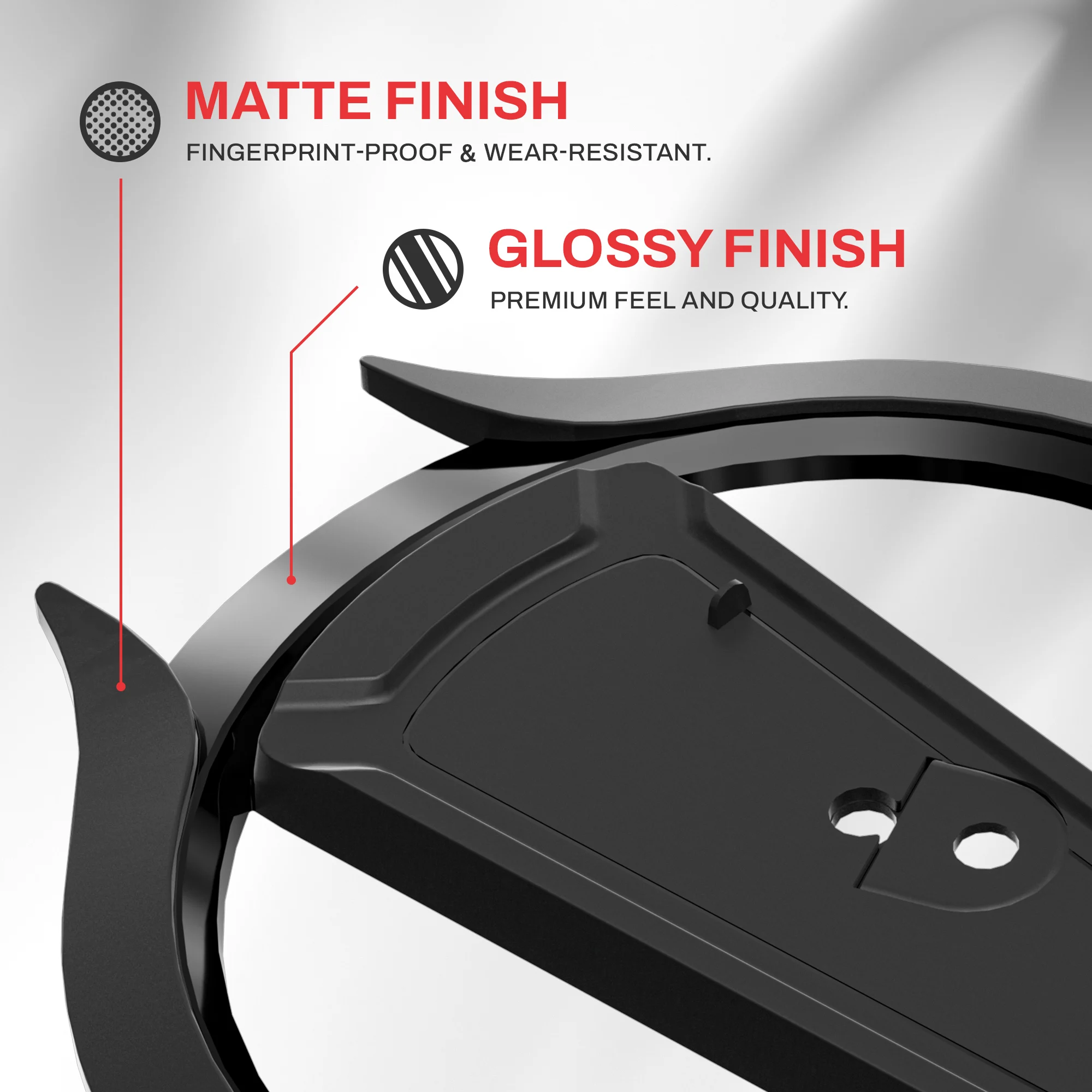 PS5/Slim/Pro/표준 콘솔 디스크 및 디지털용 PlayVital 수직 스탠드, 미끄럼 방지 패드가 포함된 홀더 베이스 액세서리 - 블랙