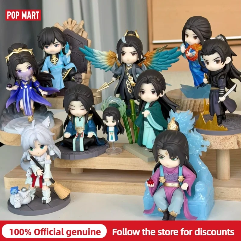 

Authentic POPMART A Record of a Mortal's Journey to Immortality Blind Box Han Li Anime Action Figure Collectible Home Decor Gift