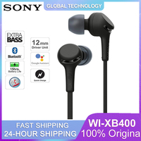 100% Original SONY Wi-Xb400 Wireless In-Ear Extra Bass Headphones with Bluetooth Quick Charge 12mm Drivers