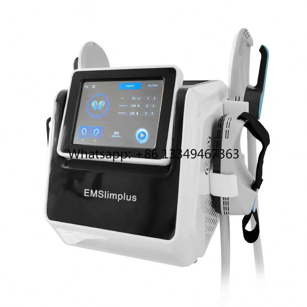 

Professional EMS Machine Body Slimming 4 Handles Muscle Toner Beauty Equipment Electromagnetic Muscle Stimulator for Salon Use