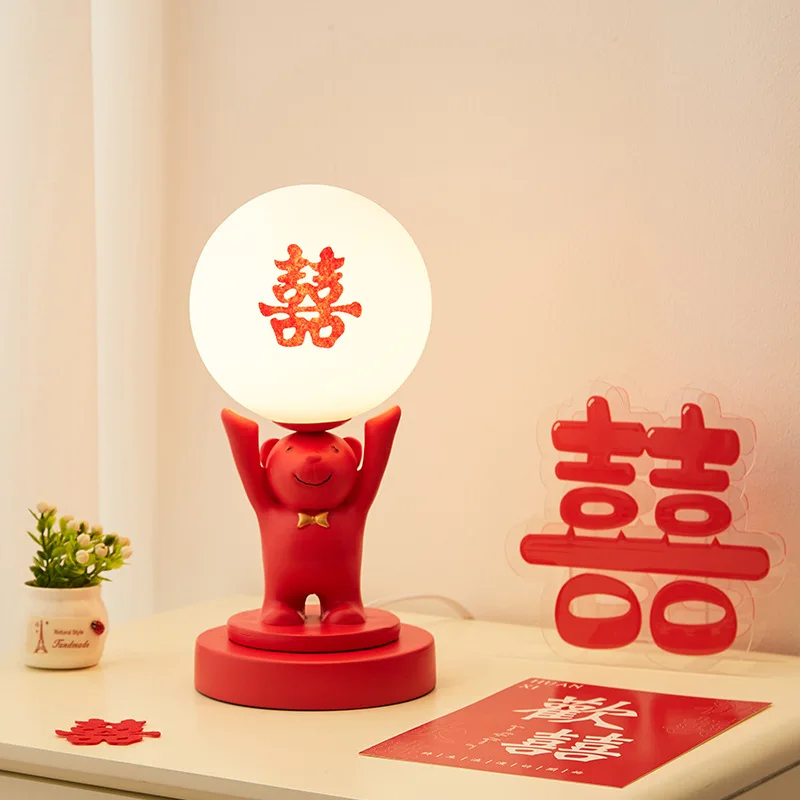 

Nice Rechargeable Desk Lamp Wedding Room Bedside Lamp Home Lighitng Fixture Decoration