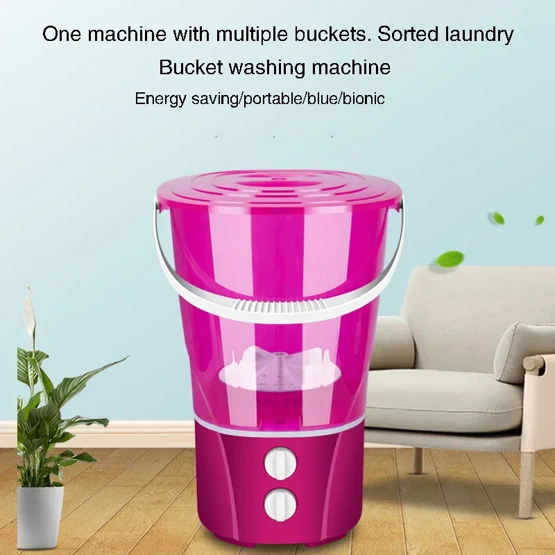 Lavatrice a risparmio energetico Classificazione facile per LazyPeople Lavatrice a secchio con artefatto per calzini piccoli