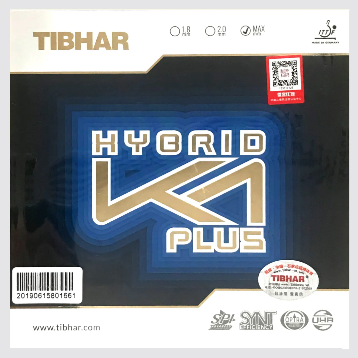 

Tibhar Hybrid K1 / K1 PLUSpimples in table tennis rubber for ping pong paddle table tennis racket