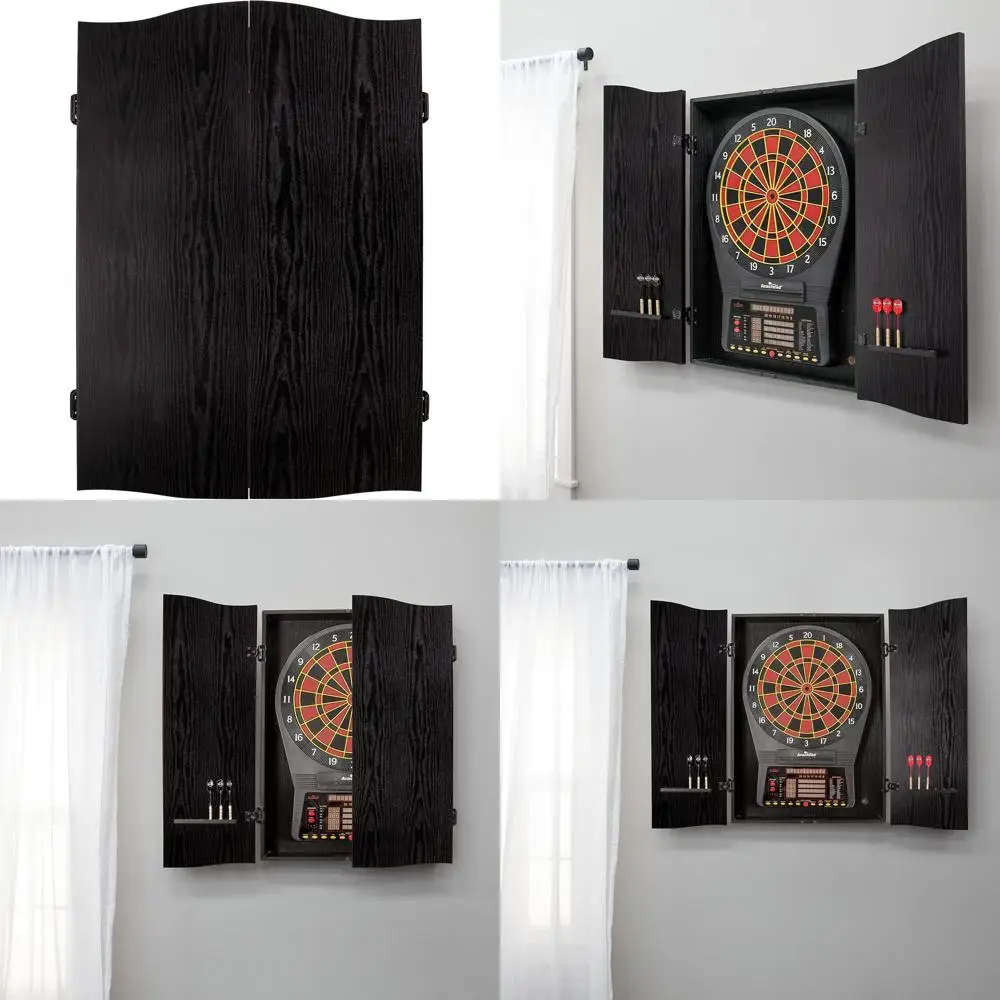 

CricketPro Dartboard Cabinet Compatible with Arachnid 15.5 Models 900, 800, 750, 650 – Excludes Dartboard