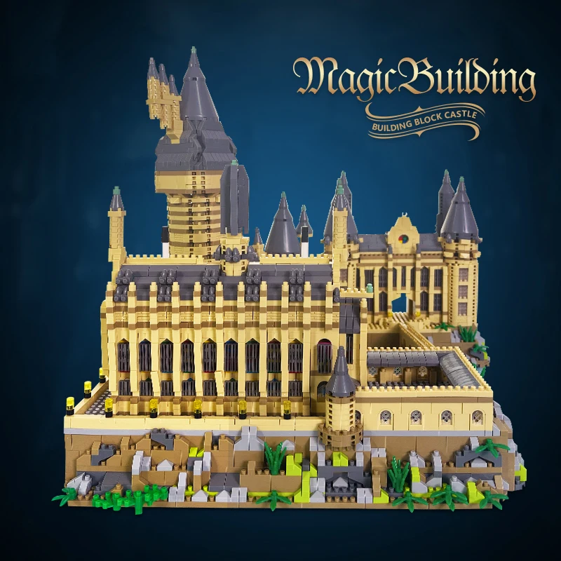 6000 + pièces MOC Mini blocs de construction ensembles briques Harry Potter jouets cadeaux pour enfants enfants adulte château de poudlard magique 3.5mm bloc