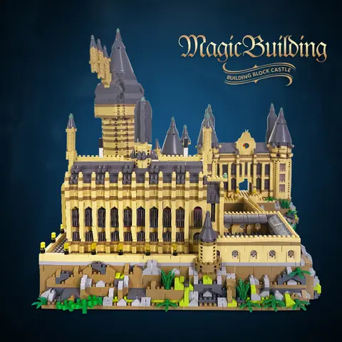 6000+ delar Harry Potter mini-byggklossar födelsedagspresenter för barn, vuxna, magiskt slott, 3,5 mm klossar, kreativa leksaker 10 best sales Lego Ideas-set - №6