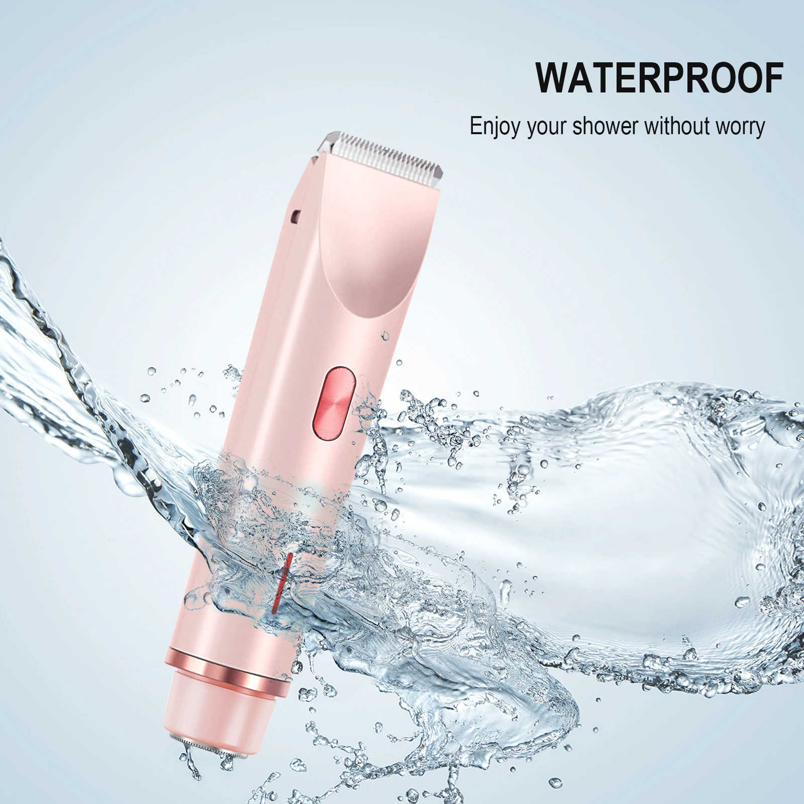 

Pink 2-in-1 Electric Shaver for Women – Gentle, Waterproof & Versatile Body Trimmer