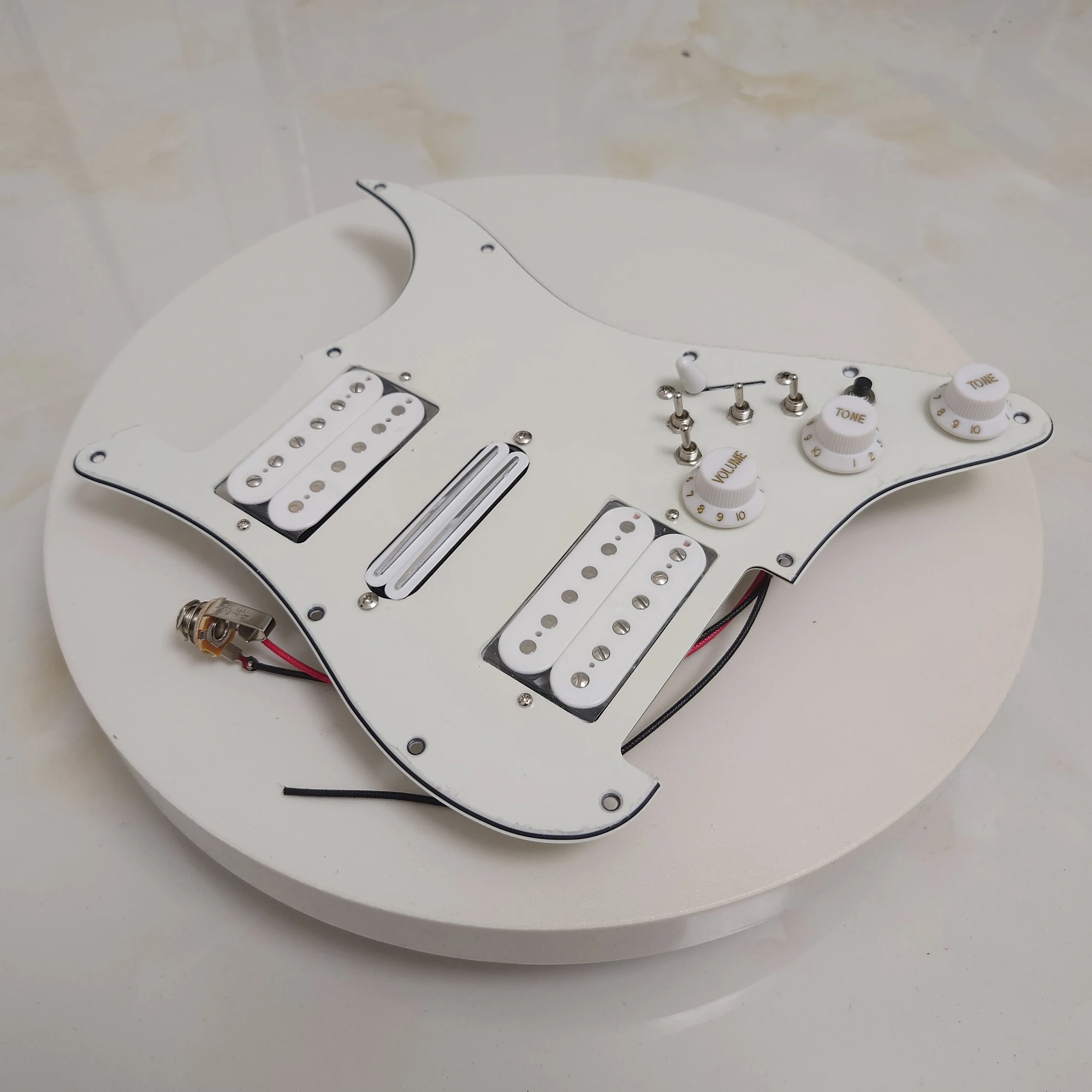 HSH Guitar Prewired Loaded Pickguard with Coil Splitting Alnico 5 Humbucker Pickups Set for ST Electric Guitar