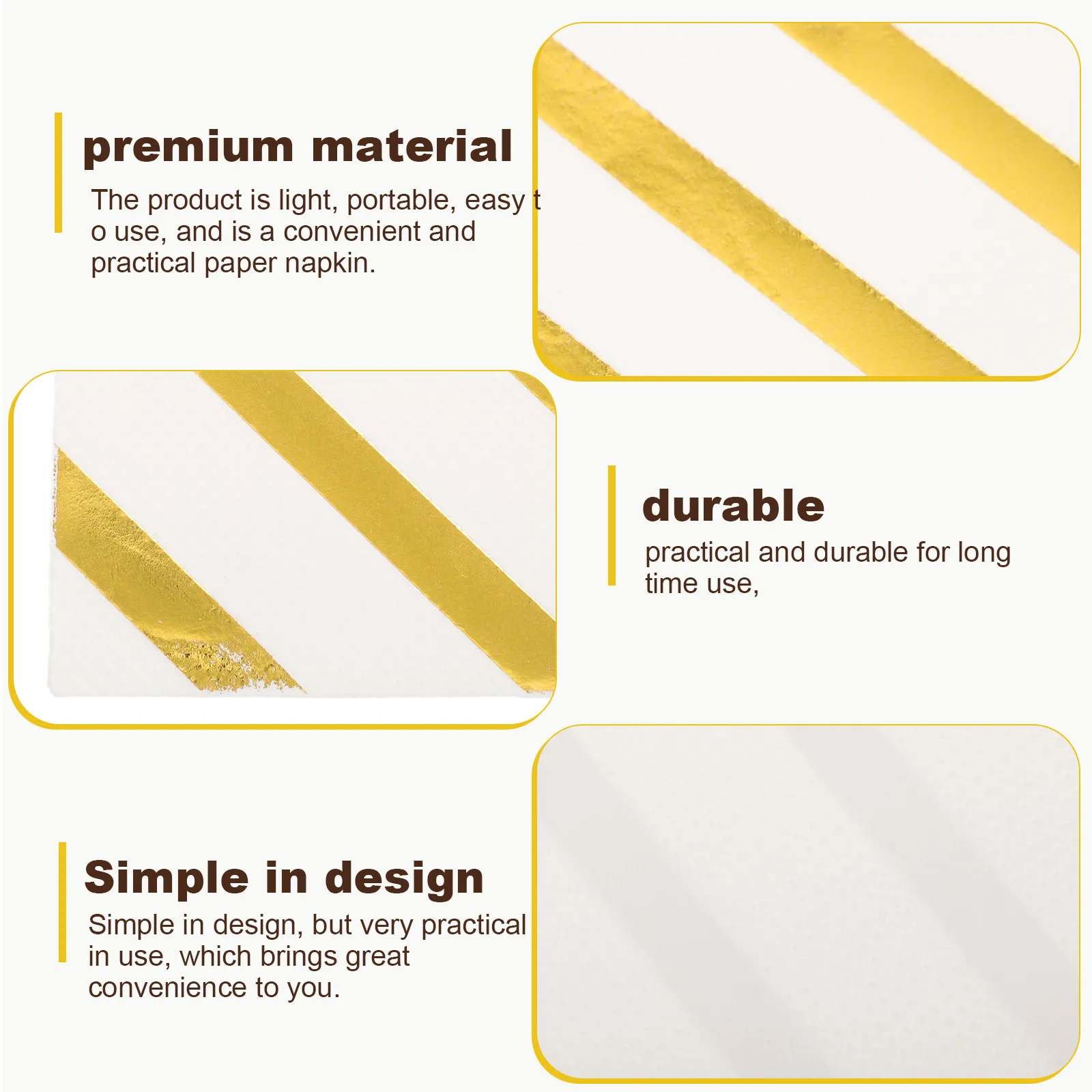 

40 металлизированных золотых салфеток для коктейлей, вечеринок, свадеб, девичников, закусок и десертов, для праздничного стола