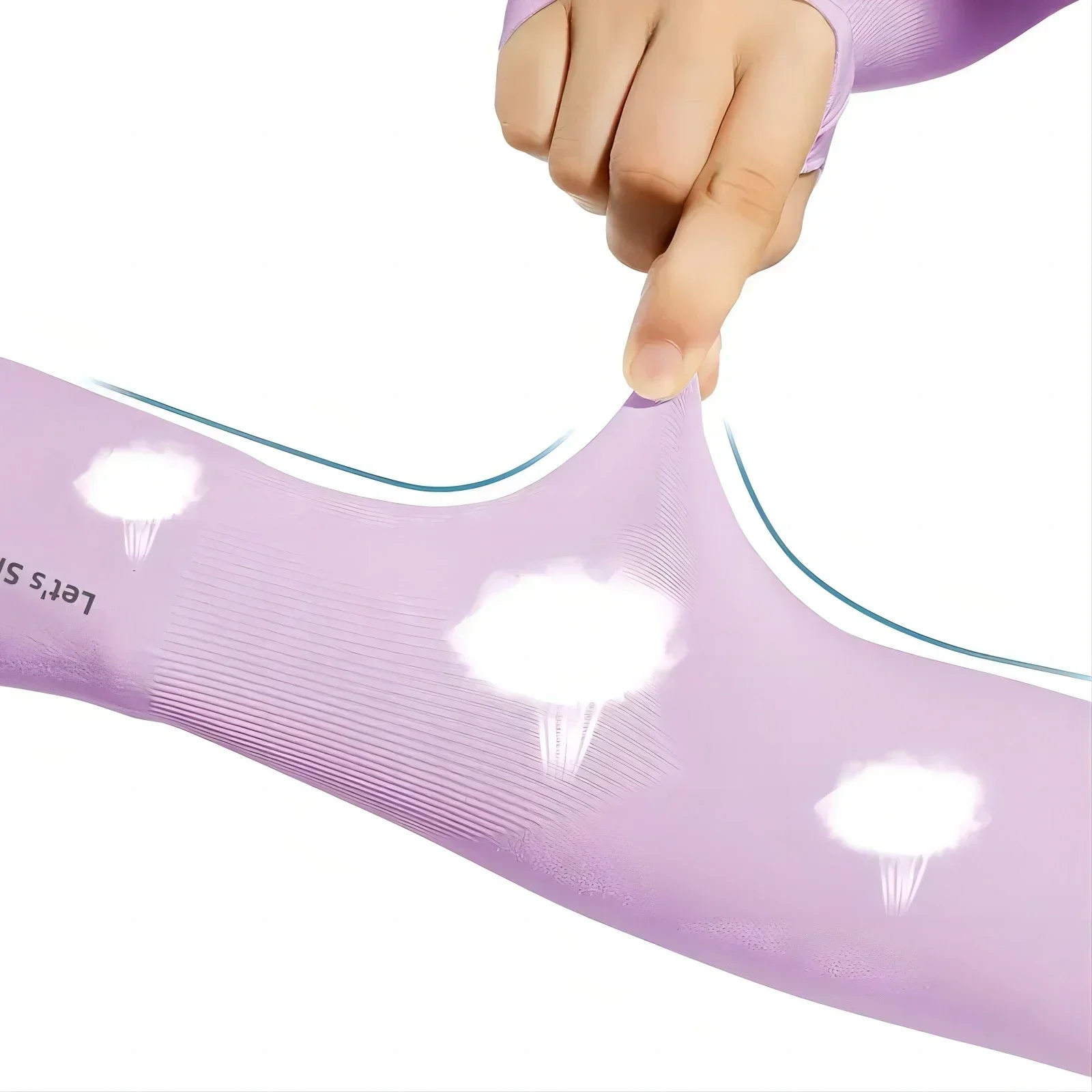 1 par de fundas de protección solar de seda de hielo para brazos, cubierta de codo Unisex para ciclismo al aire libre, correr, pescar, conducir, mangas de brazo Anti-UV frescas