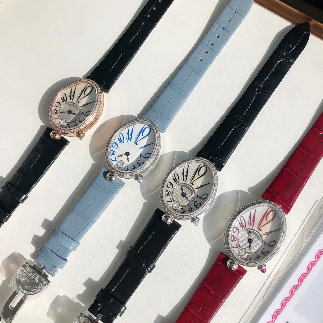 fashion luxury brand watch for lady elegant style Elliptical Pearl Dial crafted by Breguetes inspiration
